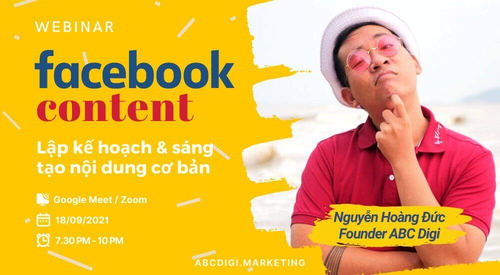 webinar lập kế hoạch nội dung facebook cơ bản