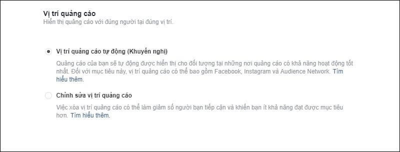 Hình ảnh Hướng Dẫn Chi Tiết Chạy Quảng Cáo Facebook Bằng Điện Thoại Cho Người Mới Bắt Đầu 17 Thiết lập vị trí, đối tượng, định dạng và nội dung quảng cáo của bạn