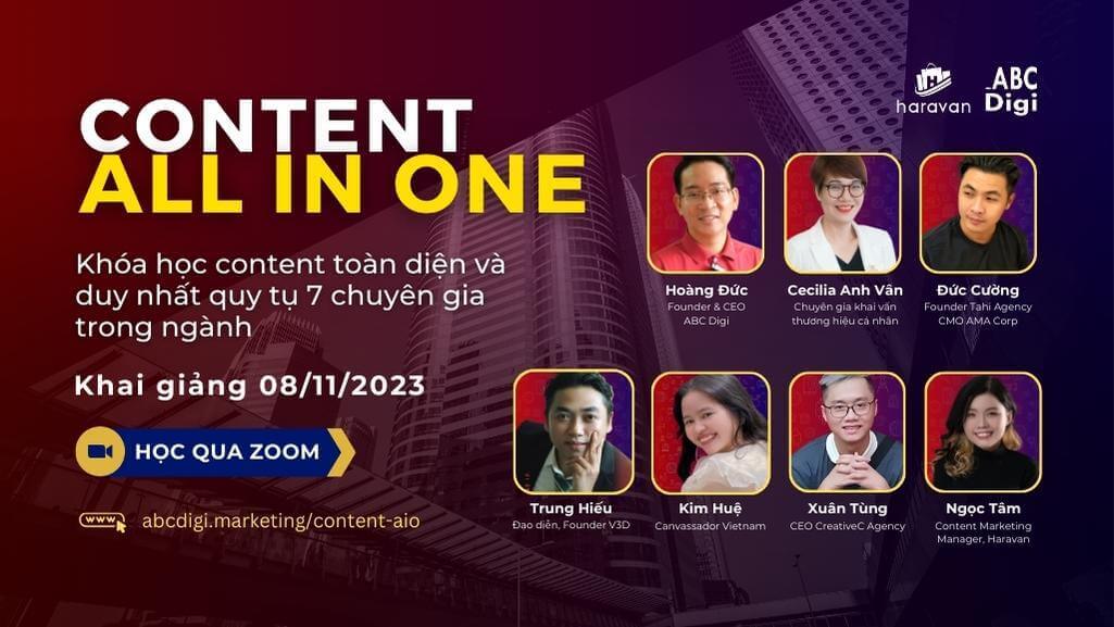 Khóa học Content Marketing All In One 2023