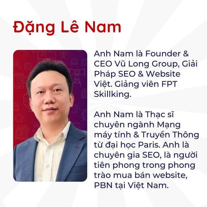Dang Le Nam giang vien khoa hoc google marketing all in one