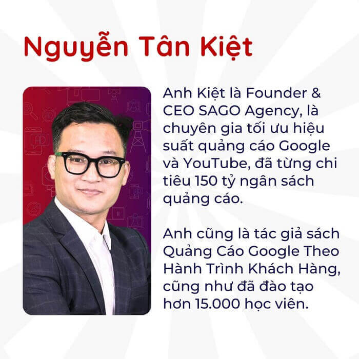 Nguyen Tan Kiet giang vien khoa hoc google marketing aio