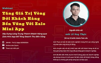 Hình ảnh Error 404 4 Webinar Tăng Giá Trị Vòng Đời Khách Hàng Bền Vững Với Zalo Mini App
