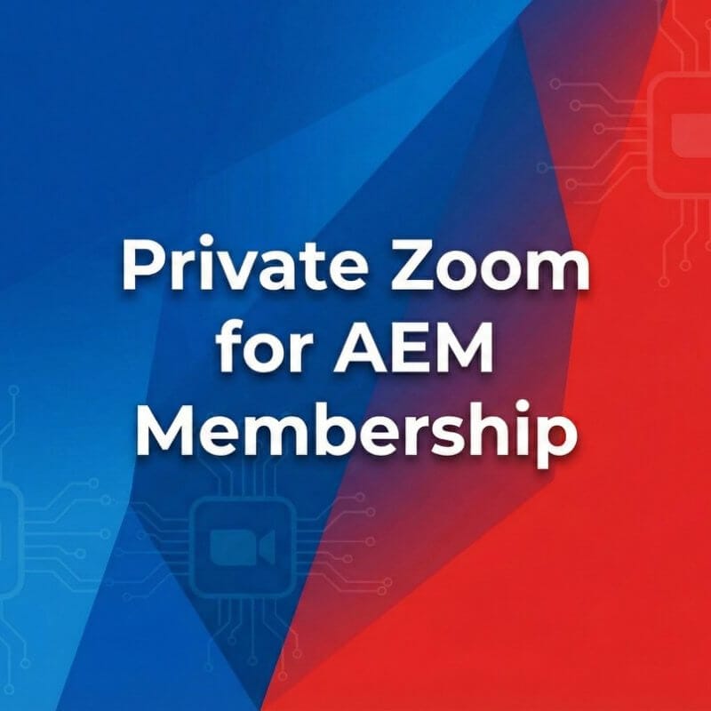 Private Zoom for AEM Membership